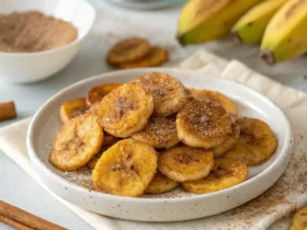 Cinnamon-Sugar Air Fryer Banana Chips