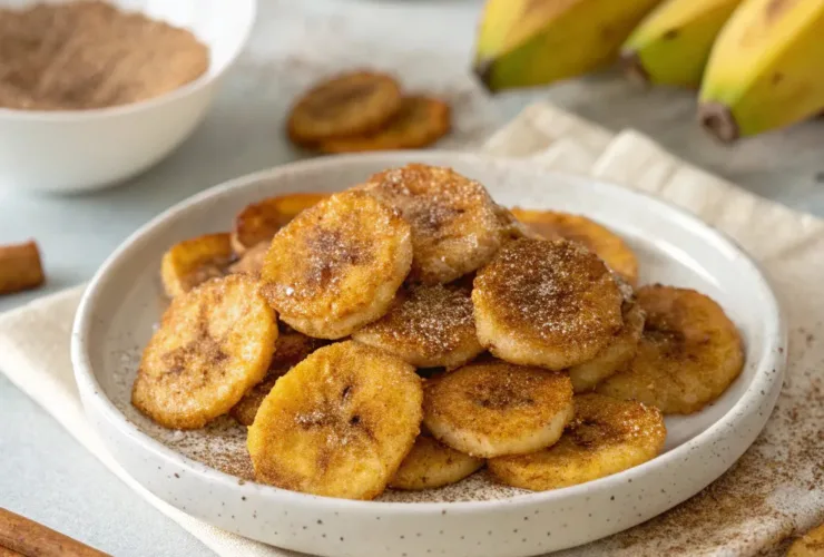 Cinnamon-Sugar Air Fryer Banana Chips