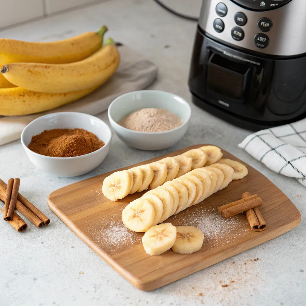 Cinnamon-Sugar Air Fryer Banana Chips