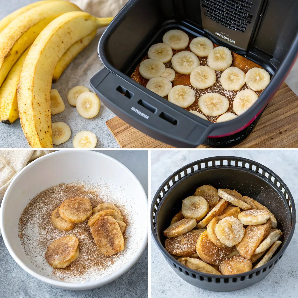 Cinnamon-Sugar Air Fryer Banana Chips