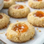 Coconut Jam Thumbprint Cookies
