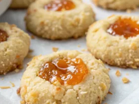 Coconut Jam Thumbprint Cookies