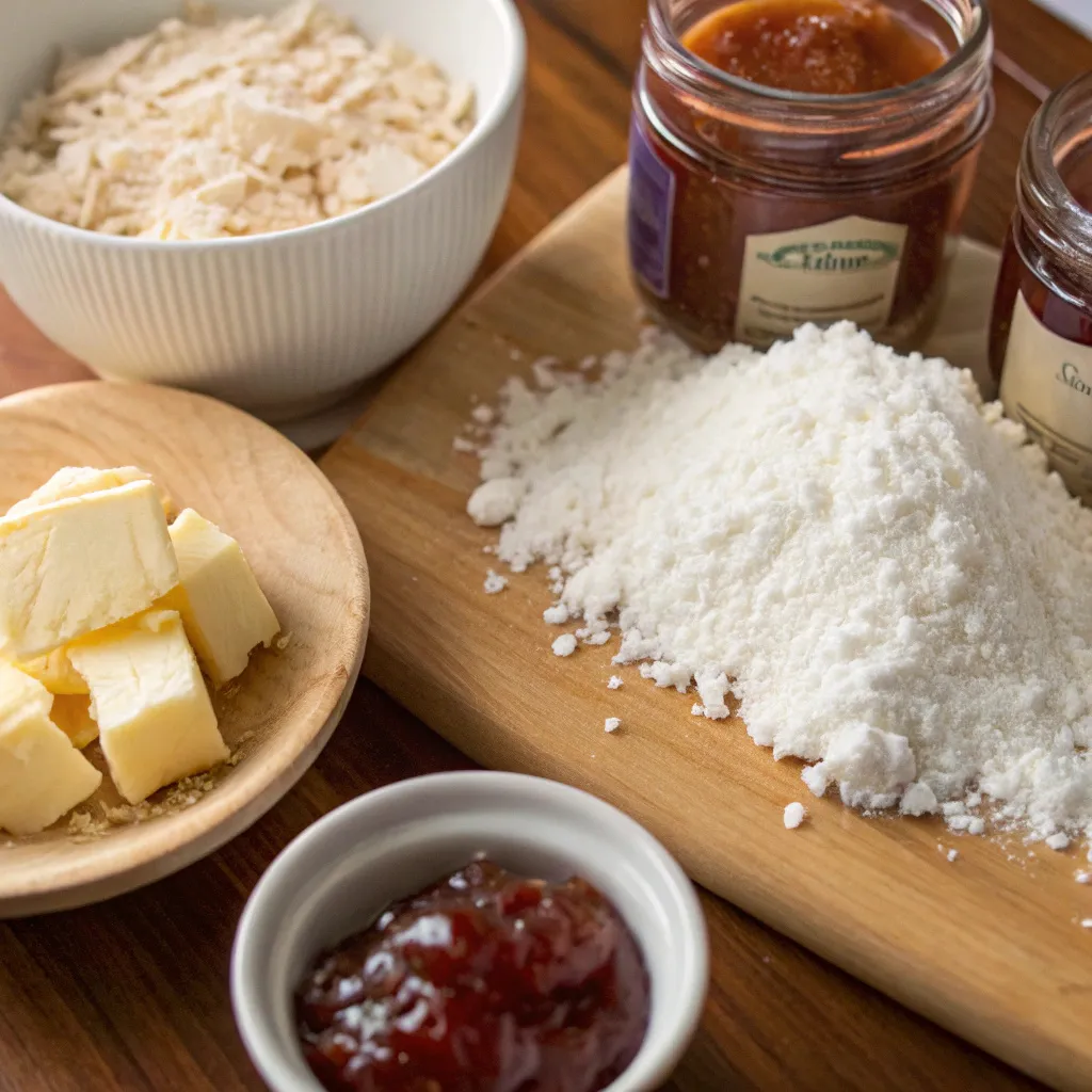 Coconut Jam Thumbprint Cookies