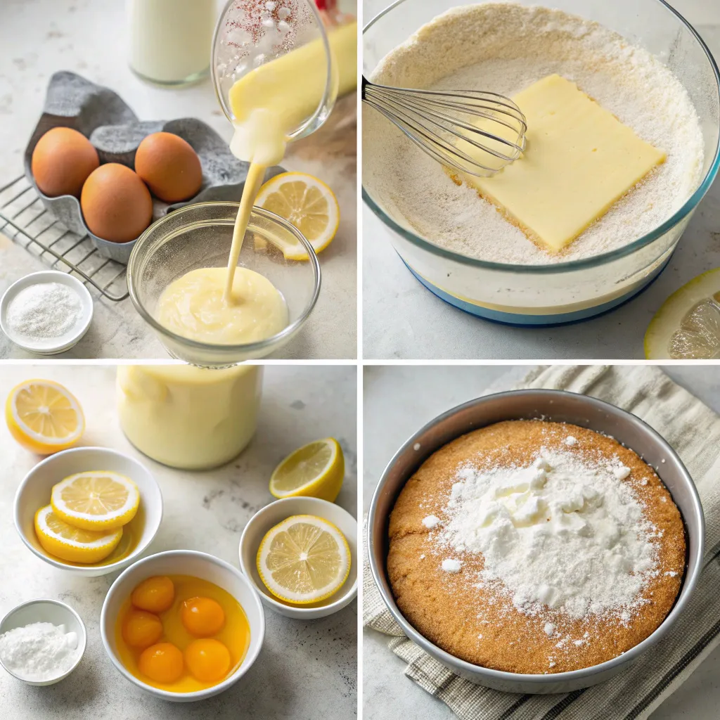 Condensed Milk and Lemon Cake