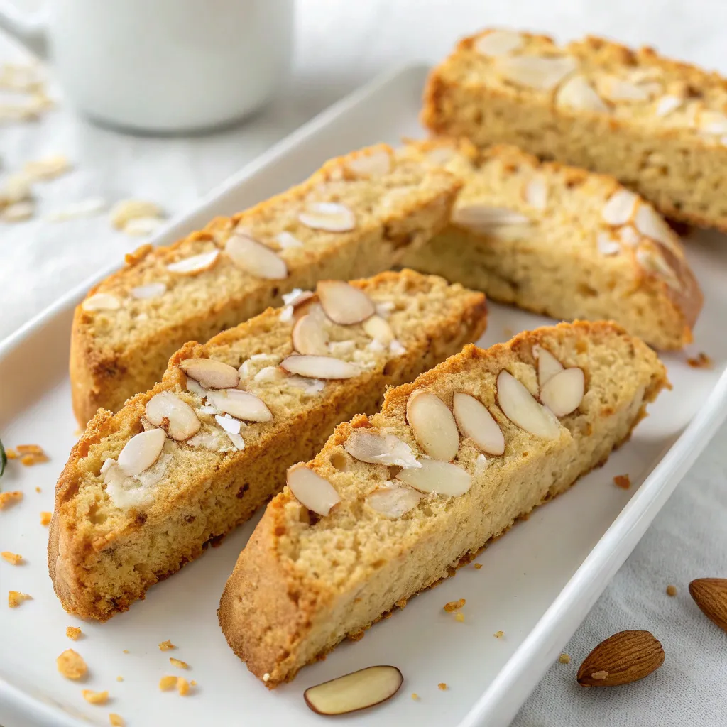 Double Coconut Almond Biscotti