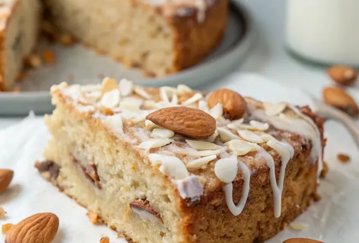 Flourless Almond Joy Greek Yogurt Cake