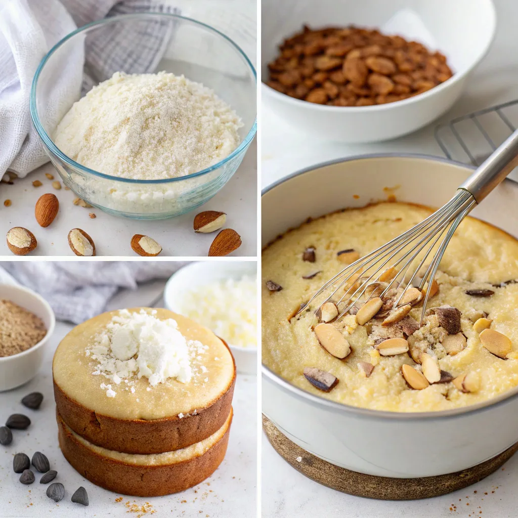 Flourless Almond Joy Greek Yogurt Cake