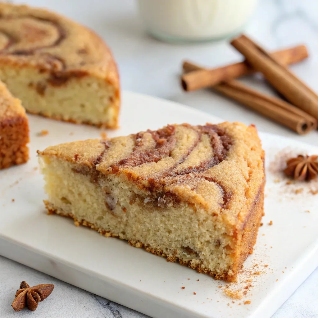 Flourless Cinnamon Swirl Greek Yogurt Cake