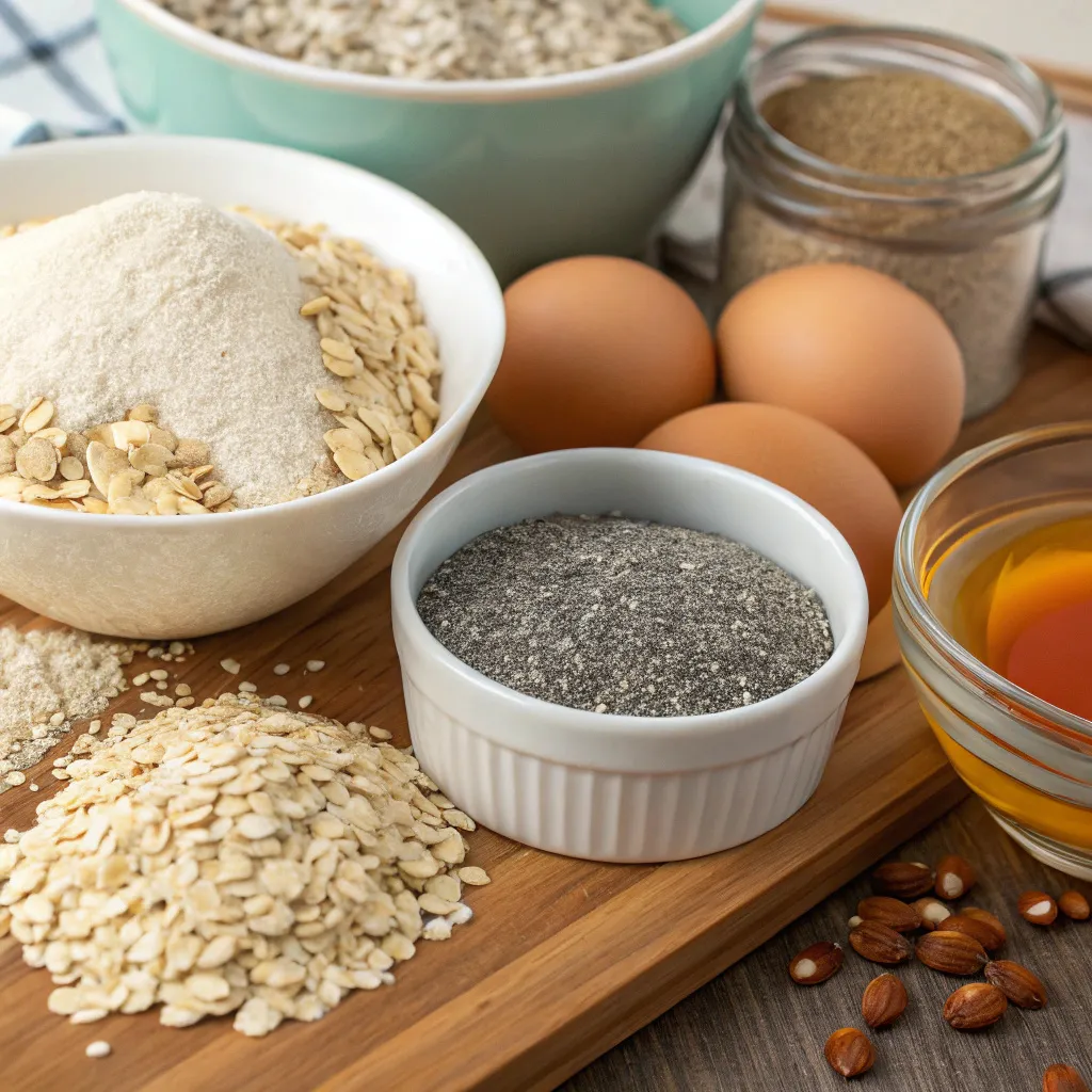 Flourless Oat and Chia Bread