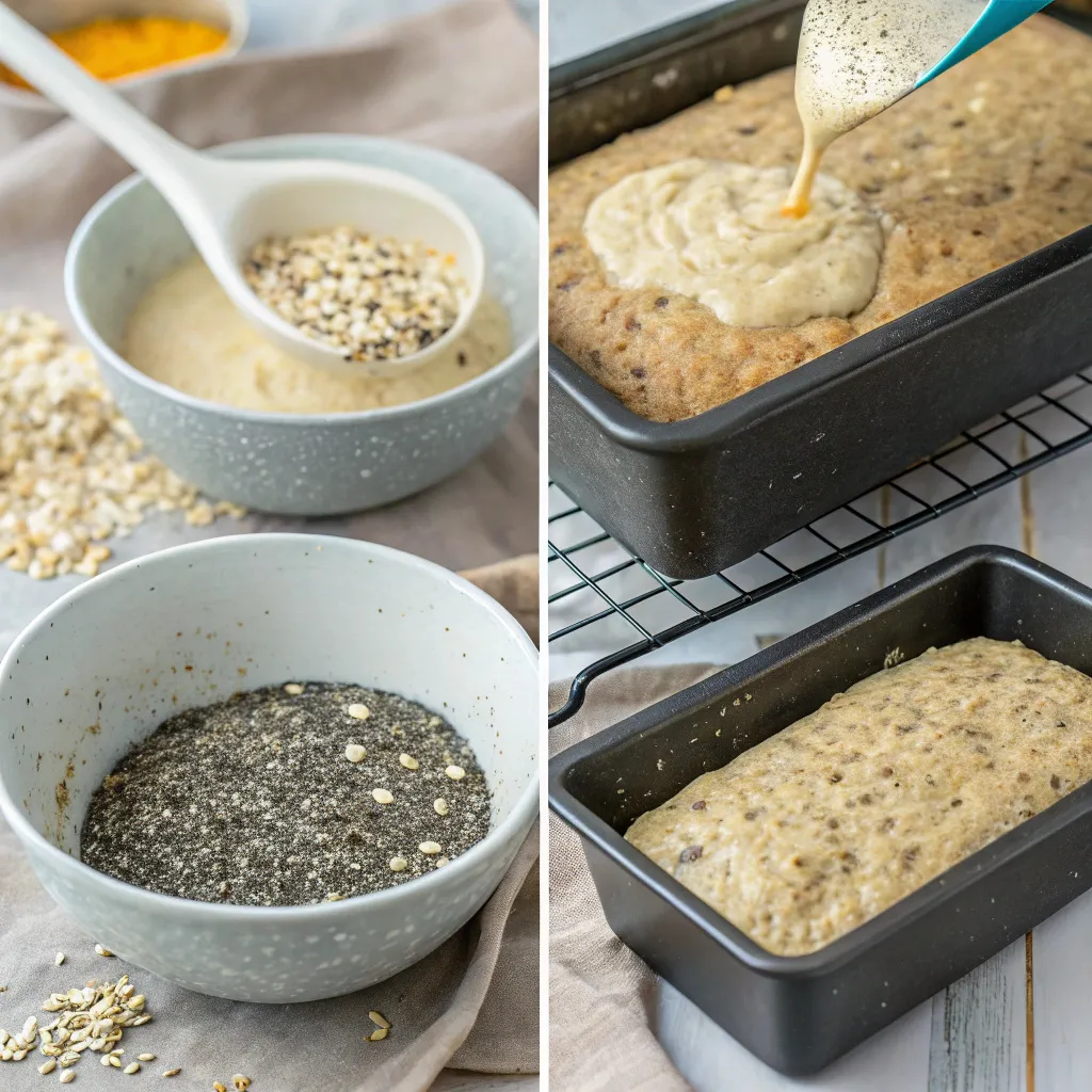 Flourless Oat and Chia Bread