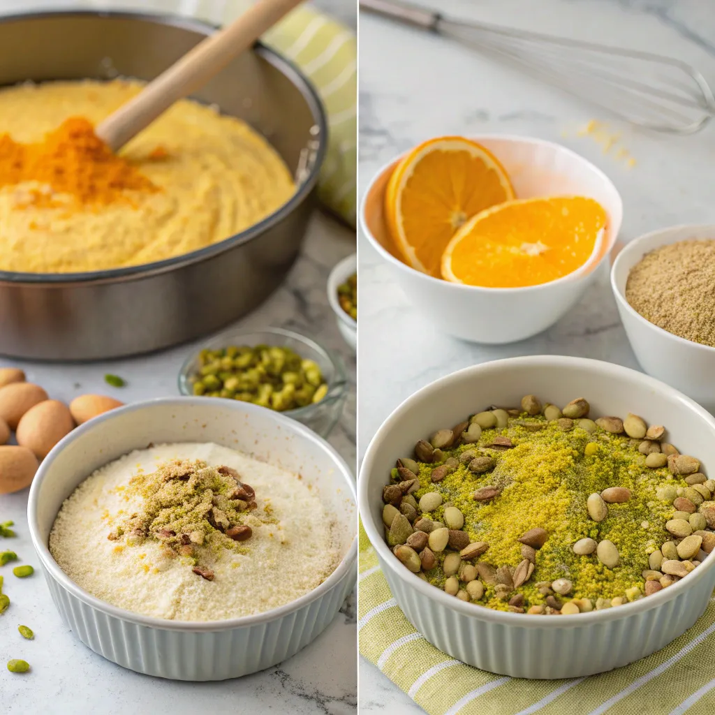 Flourless Orange, Pistachio & Almond Cake