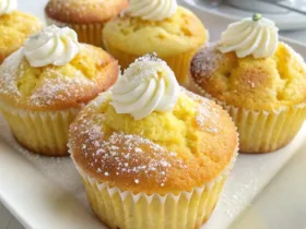 Fluffy Soft Lemon Muffins