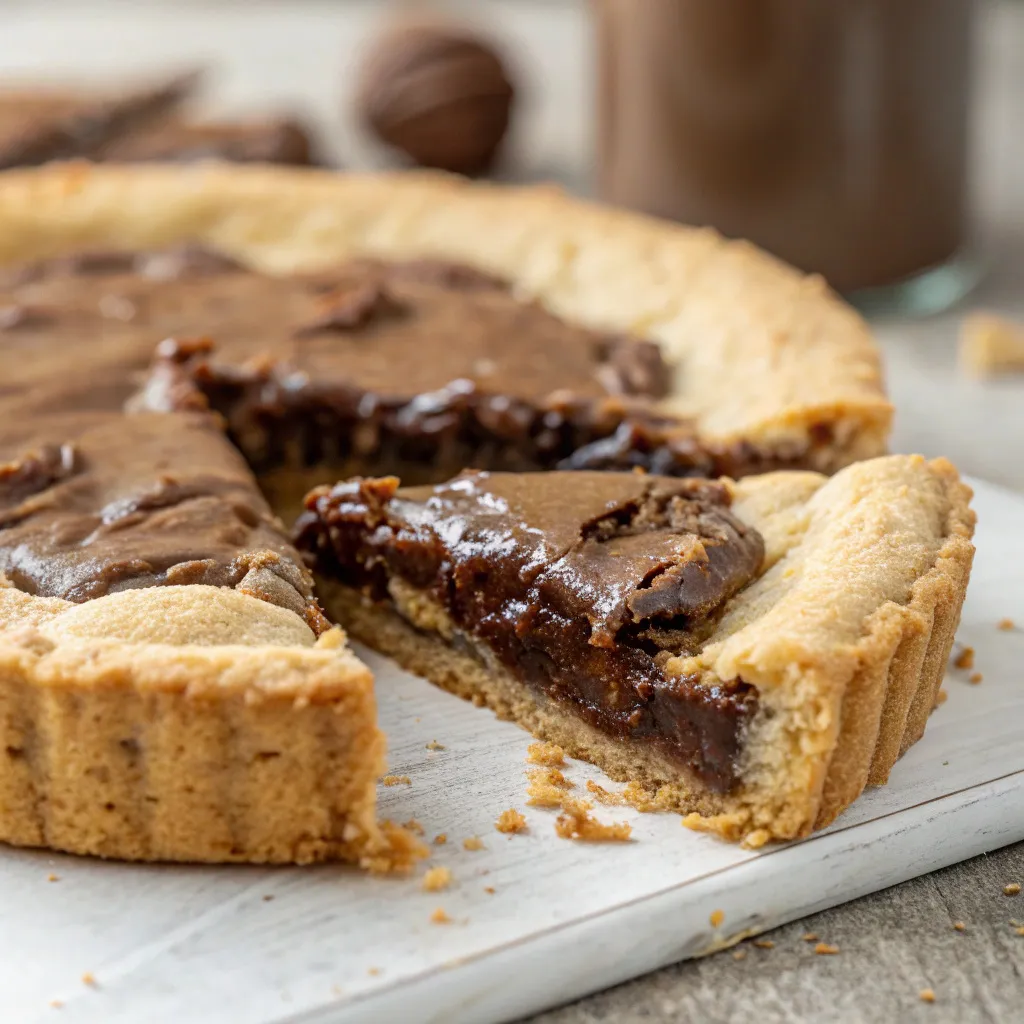 Gooey Nutella Cookie Tart