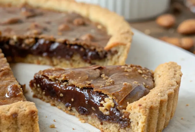 Gooey Nutella Cookie Tart