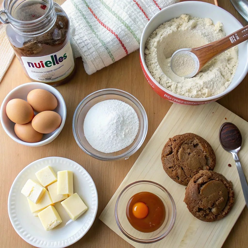 Gooey Nutella Cookie Tart