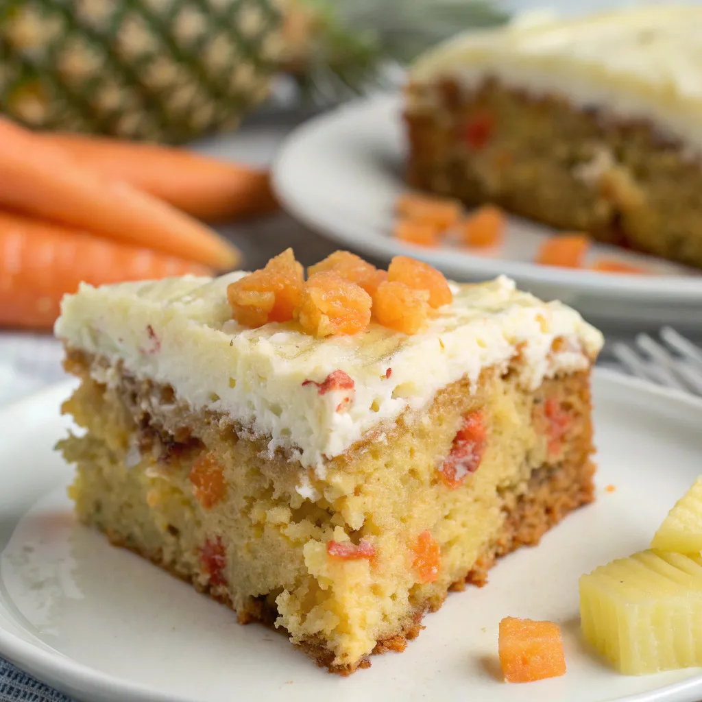 Hawaiian Carrot Pineapple Cake