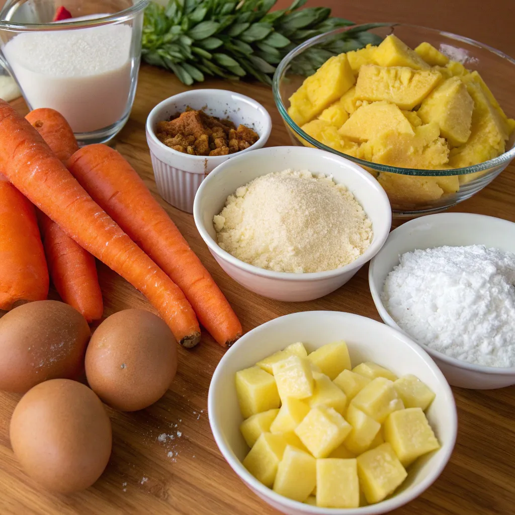 Hawaiian Carrot Pineapple Cake