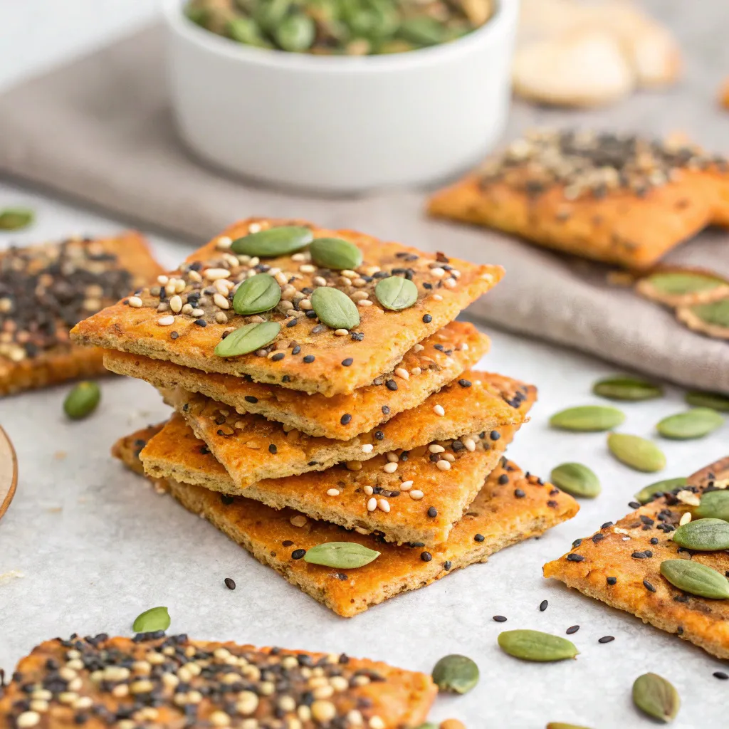 Homemade Super Seed Crackers