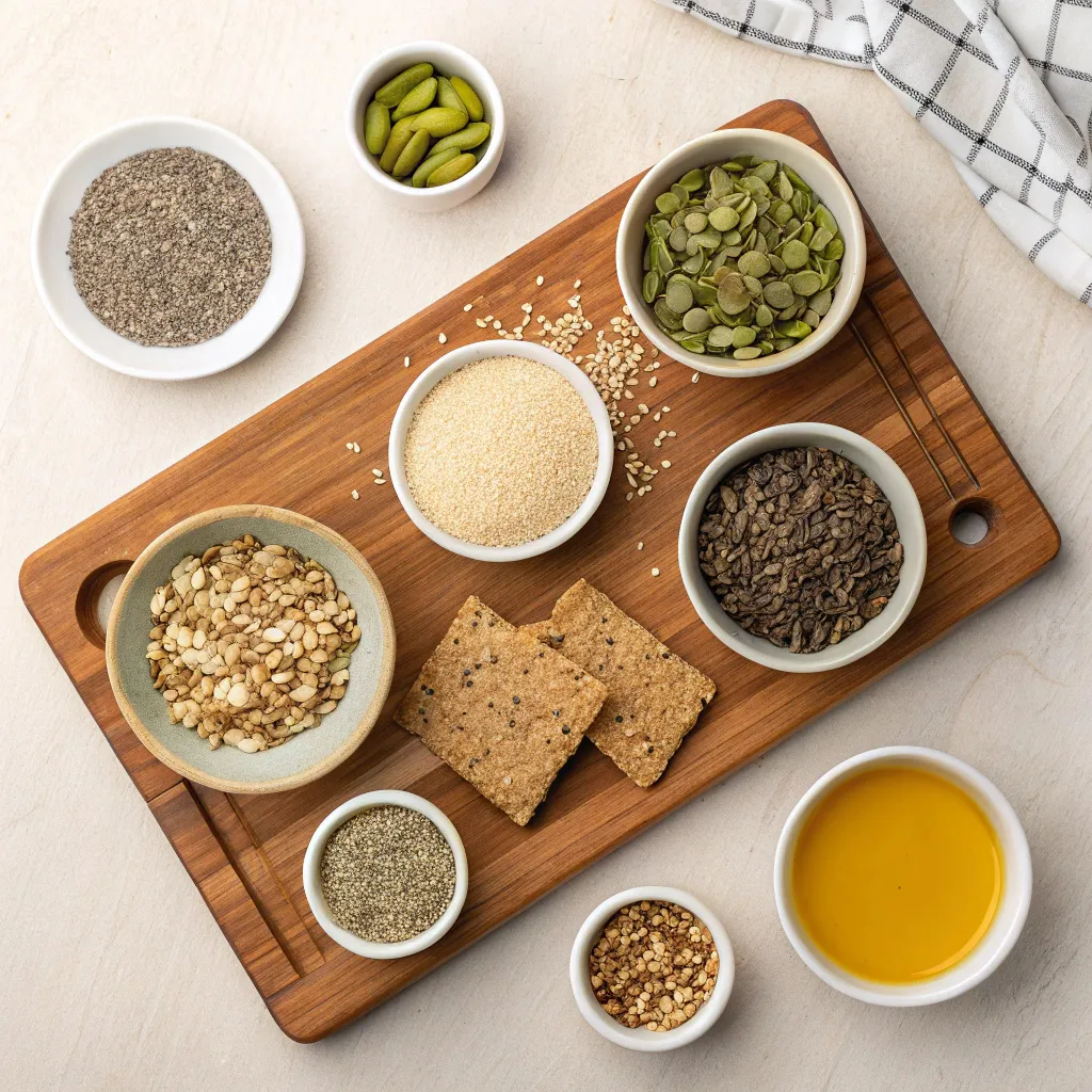 Homemade Super Seed Crackers