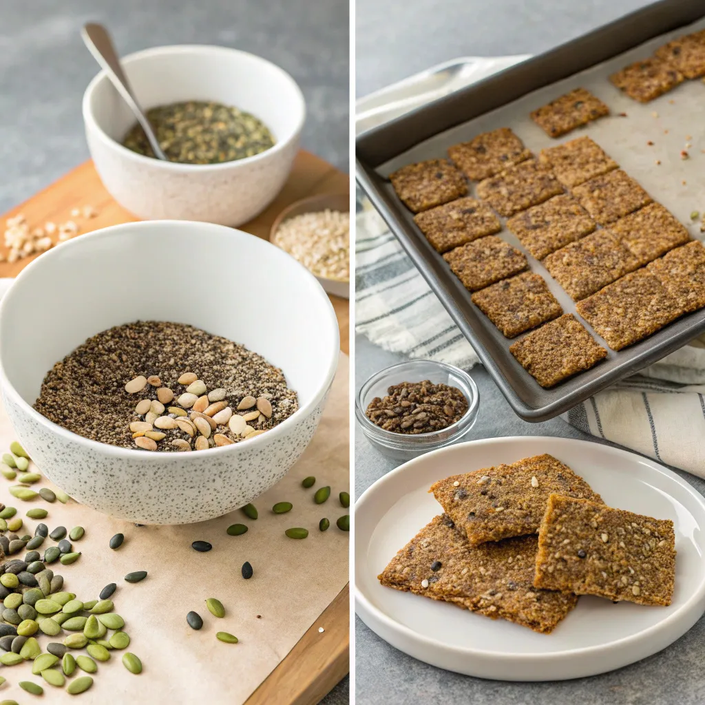 Homemade Super Seed Crackers