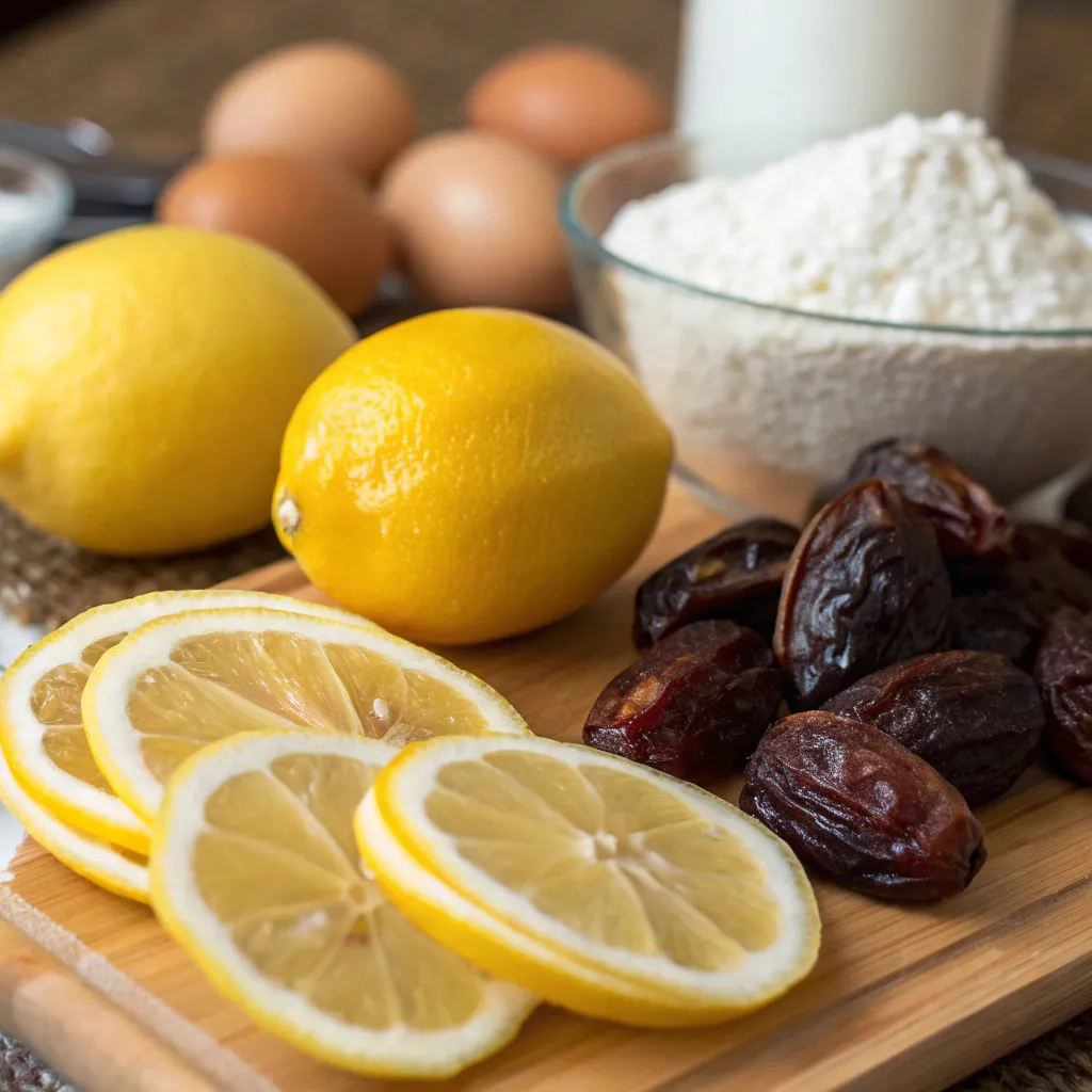 Lemon and Date Cake