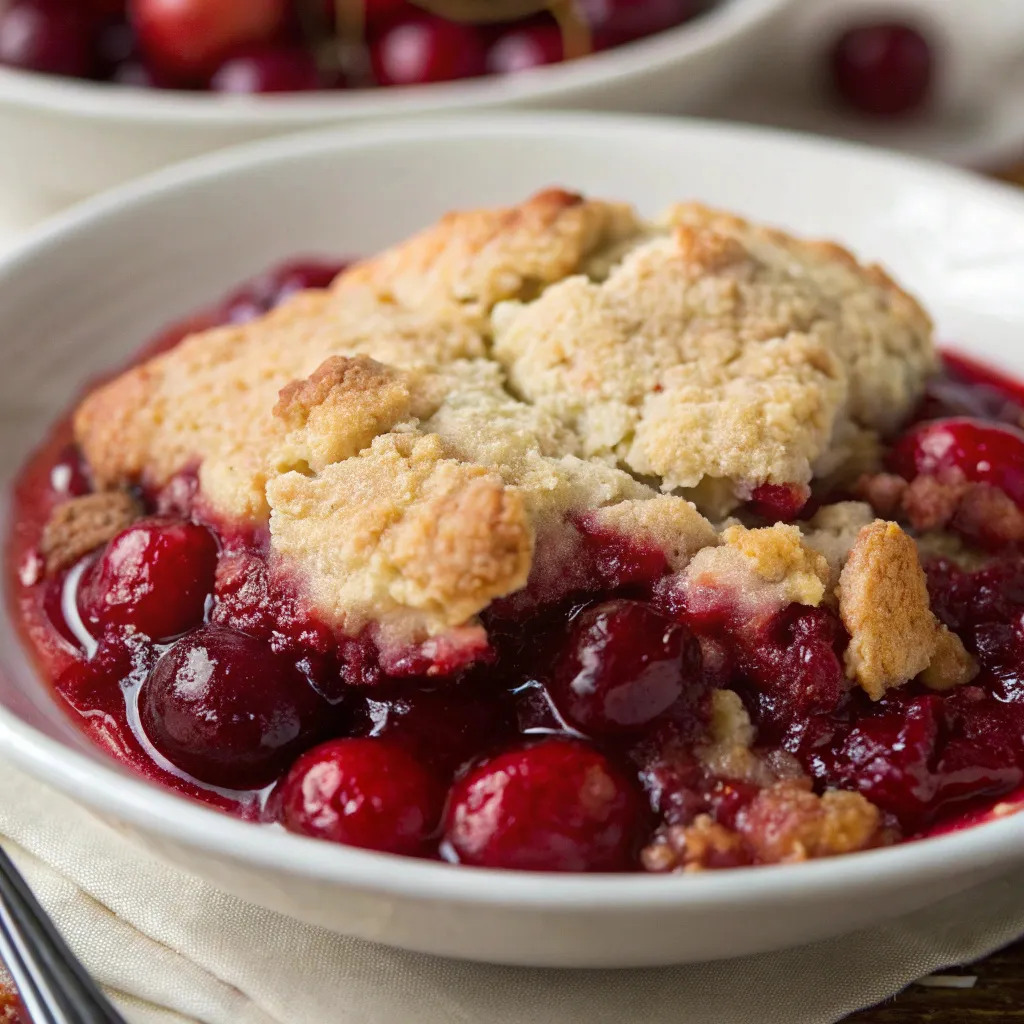 Old-Fashioned Cherry Cobbler