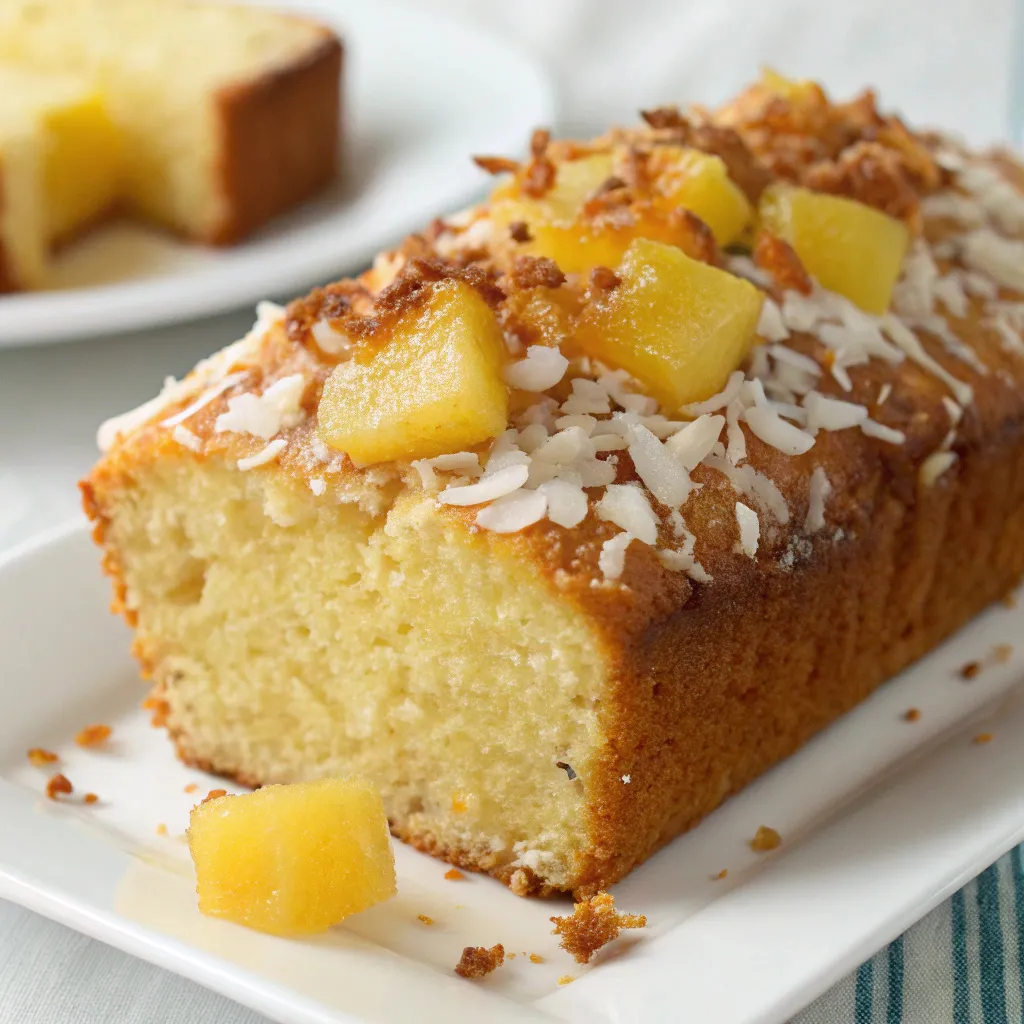 Pina Colada Pound Cake