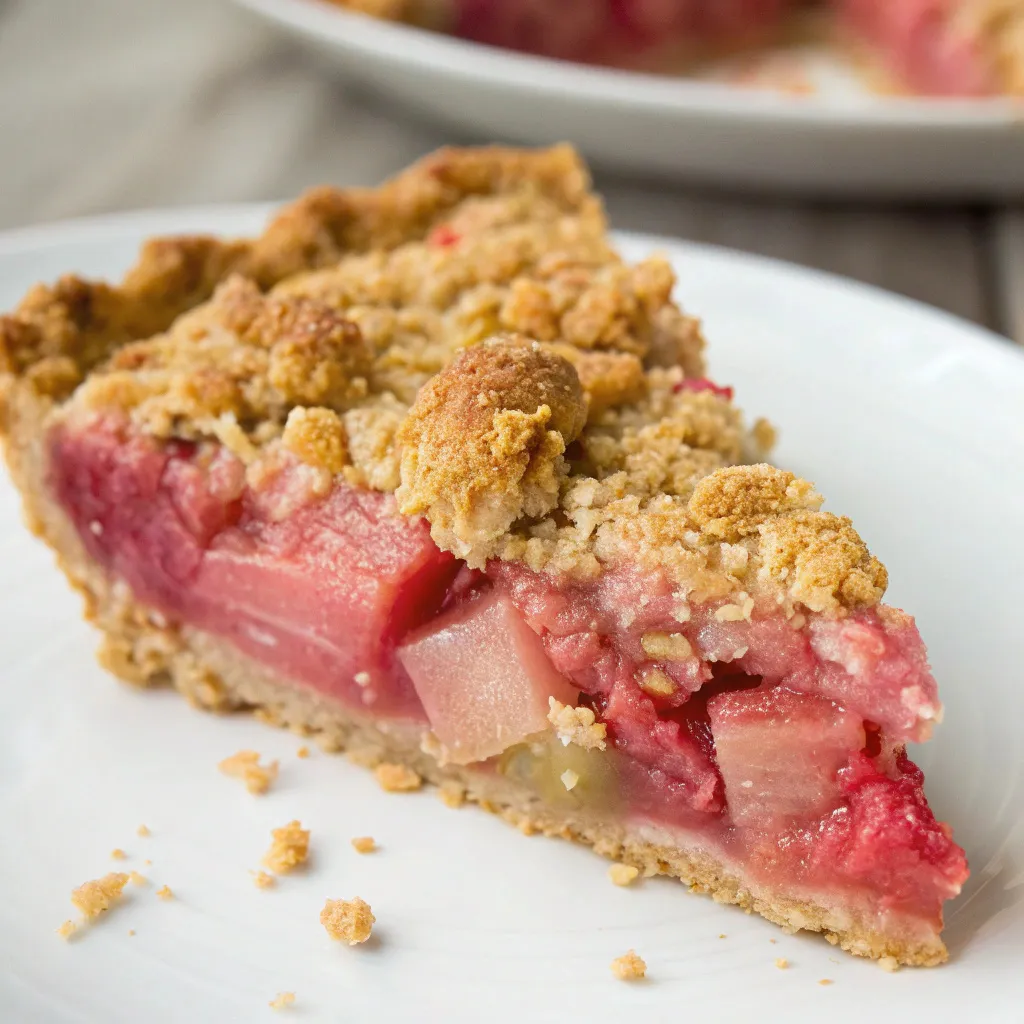 Rhubarb Crumble Pie