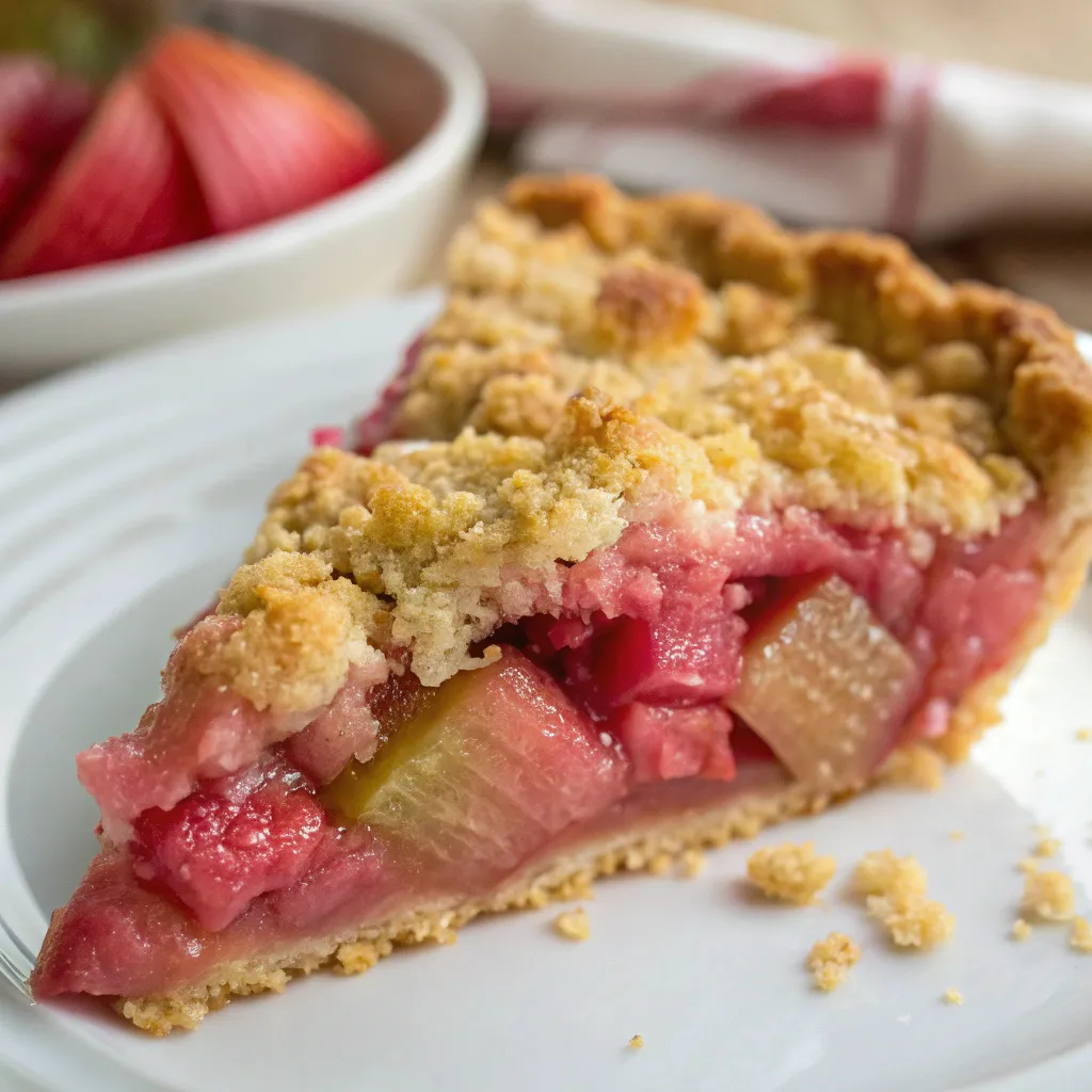 Rhubarb Crumble Pie