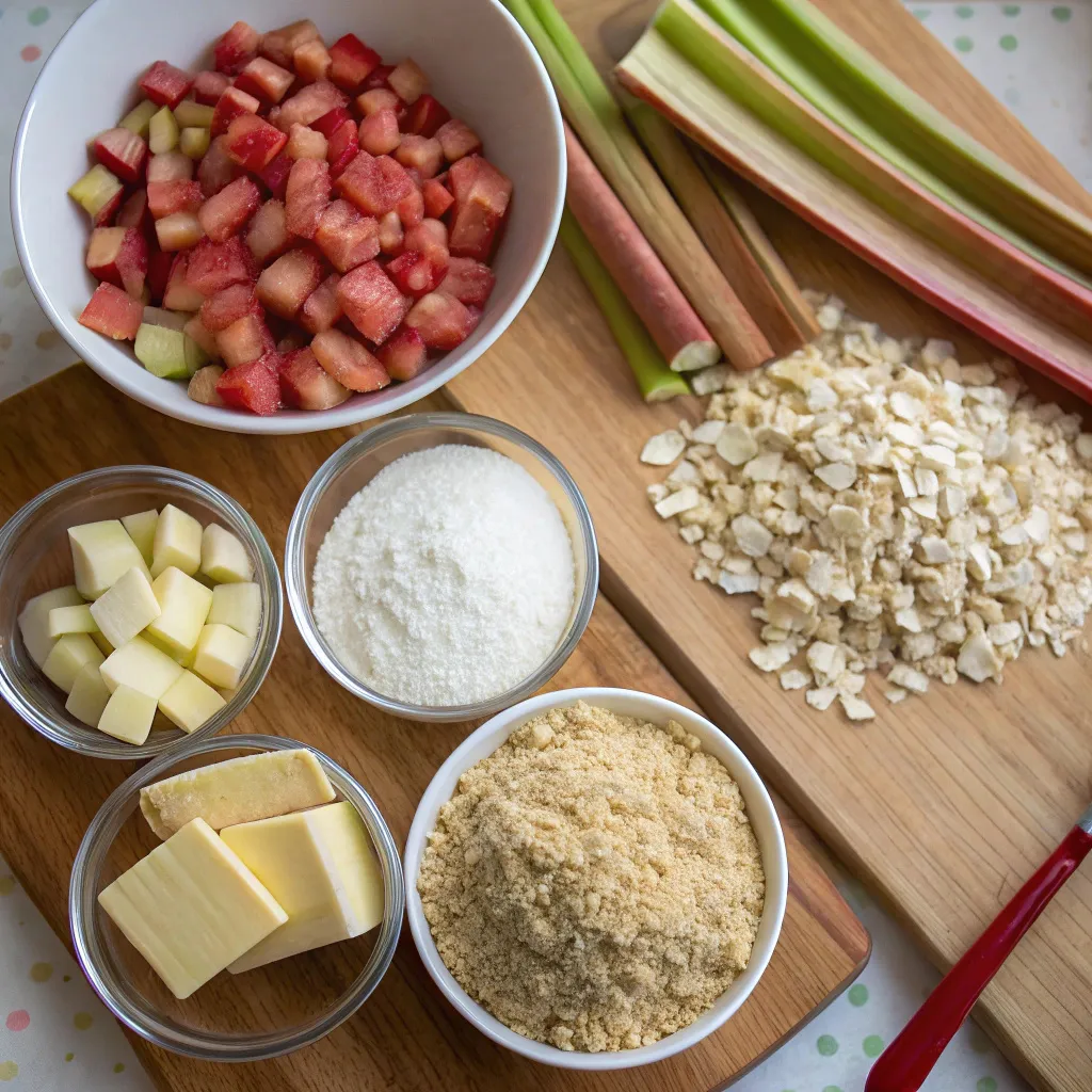 Rhubarb Crumble Pie