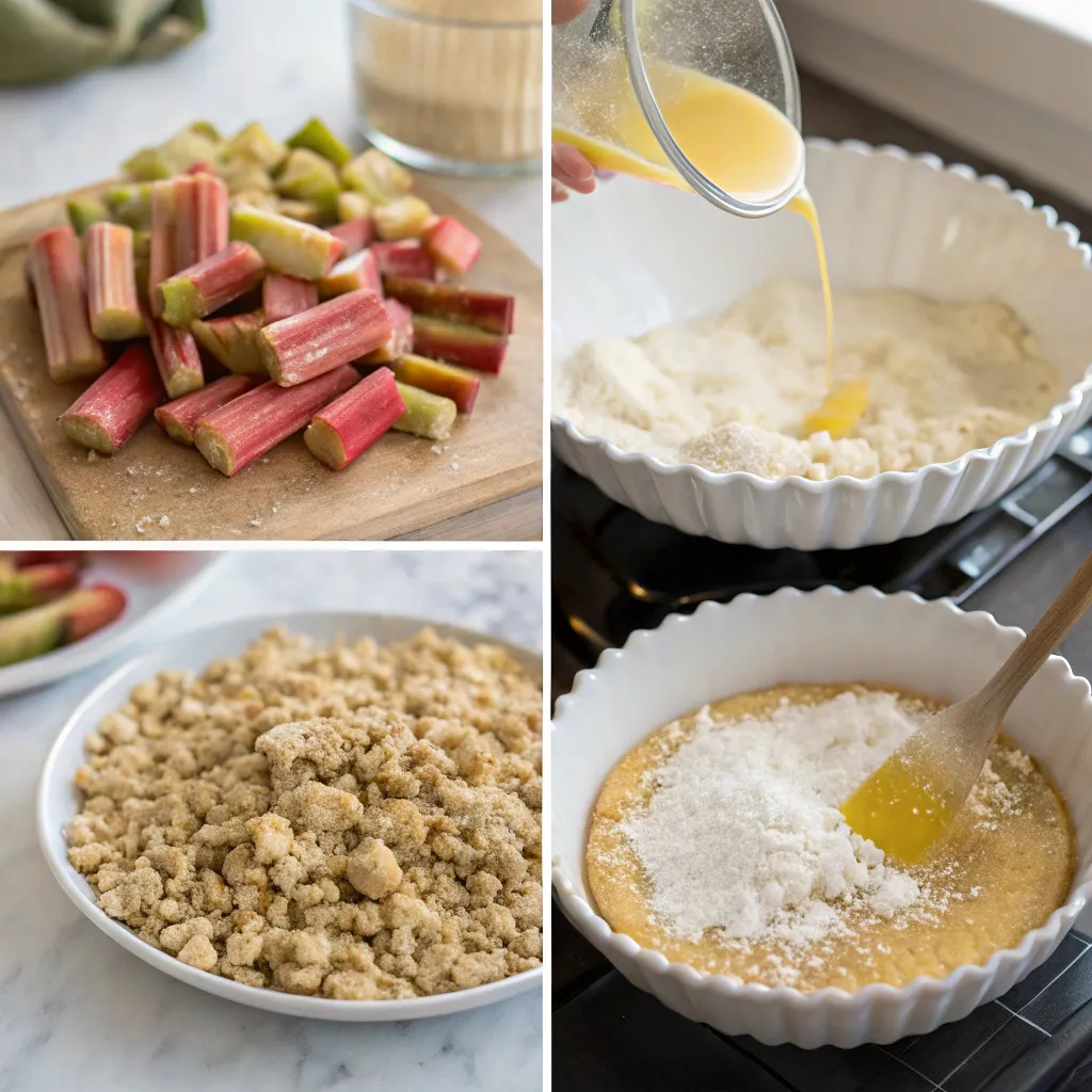 Rhubarb Crumble Pie
