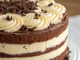 Rich Chocolate and Vanilla Cake