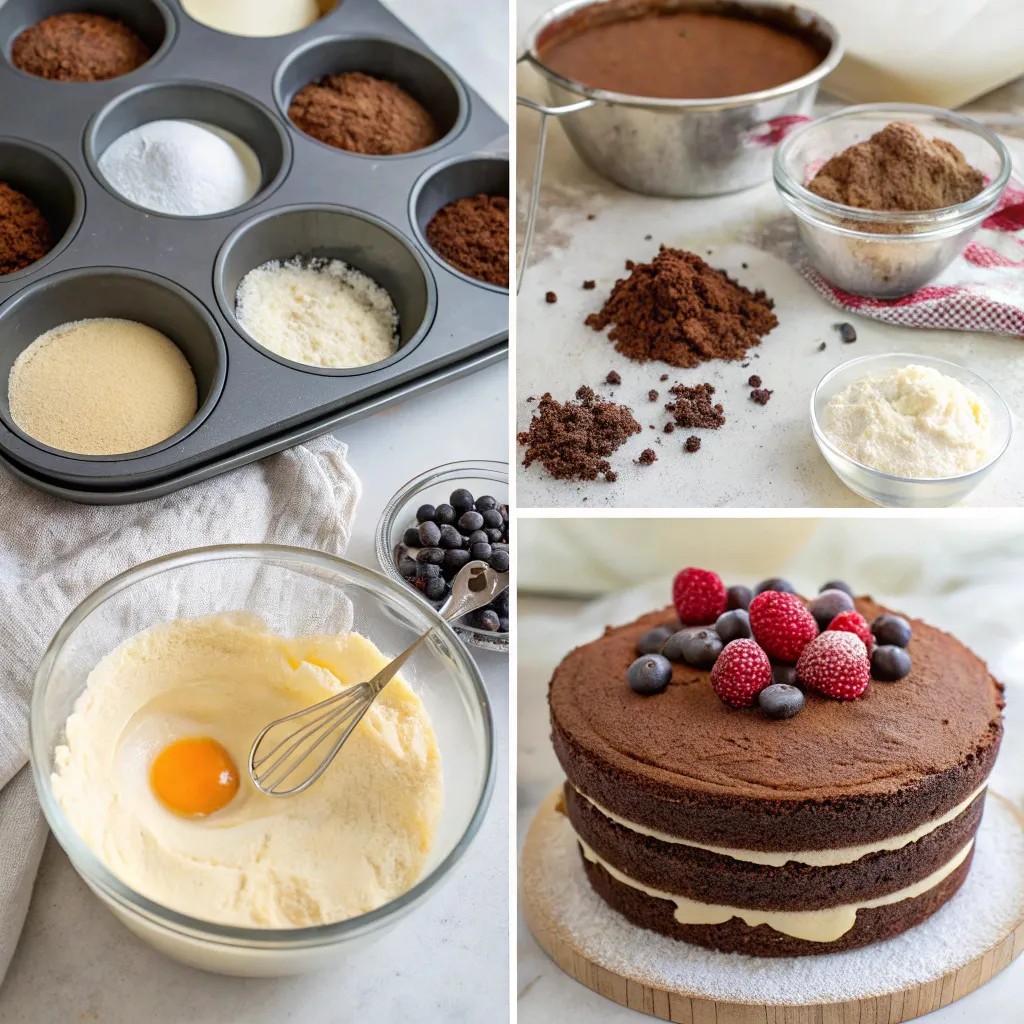Rich Chocolate and Vanilla Cake