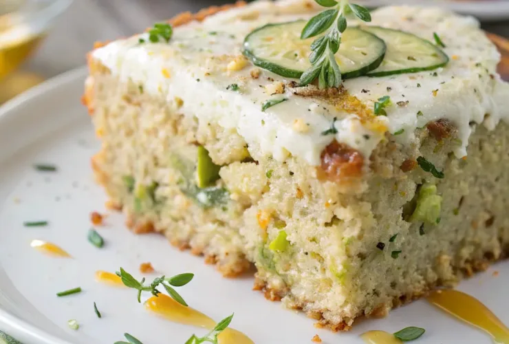 Zucchini & Quinoa Greek Yogurt Cake