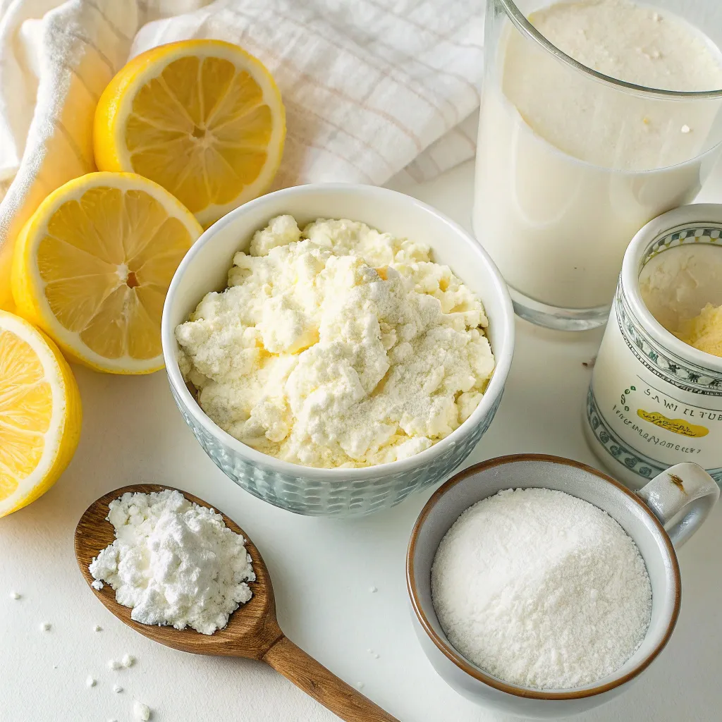 lemon Ricotta Cottage Cheese Mug Cake