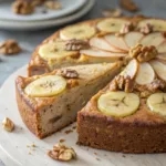 Banana Apple Walnut Cake