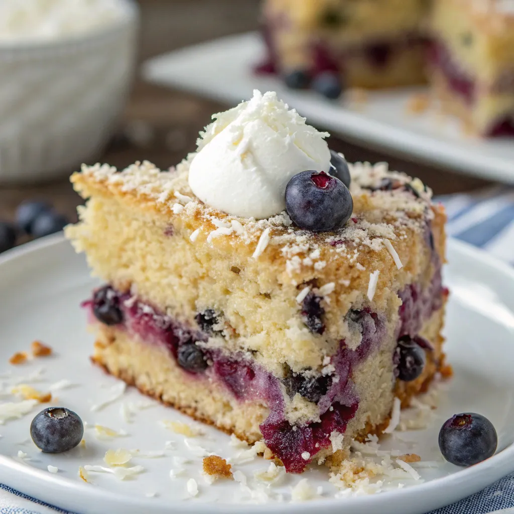 Blueberry Coconut Cake
