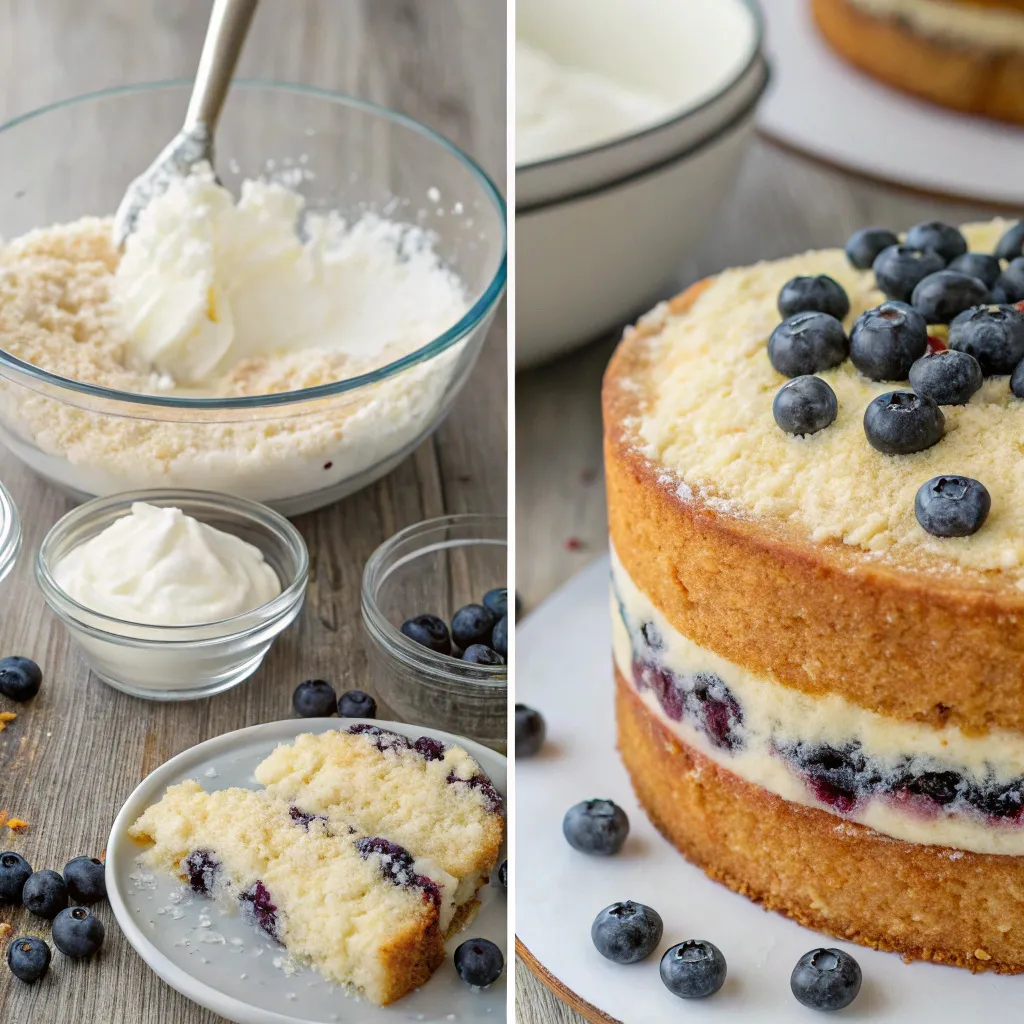 Blueberry Coconut Cake