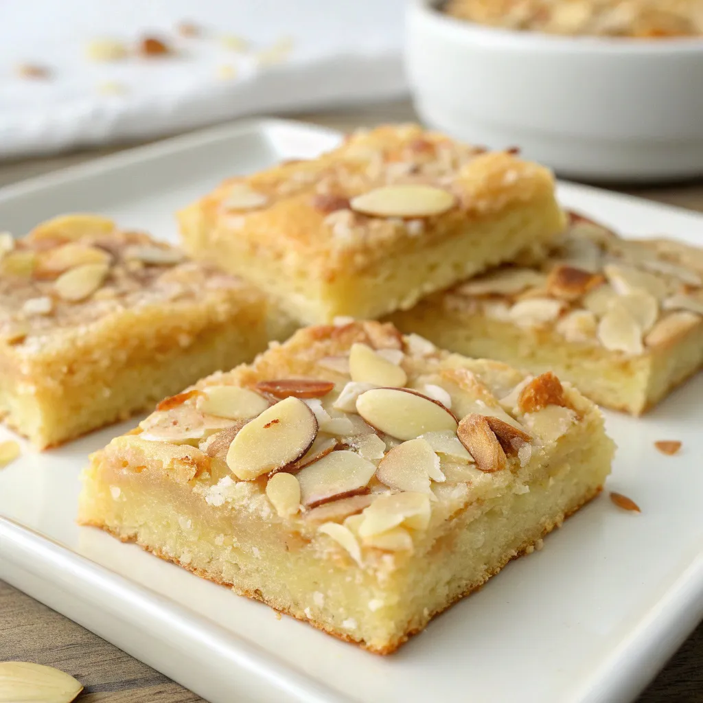 Coconut Almond Shortbread Bars