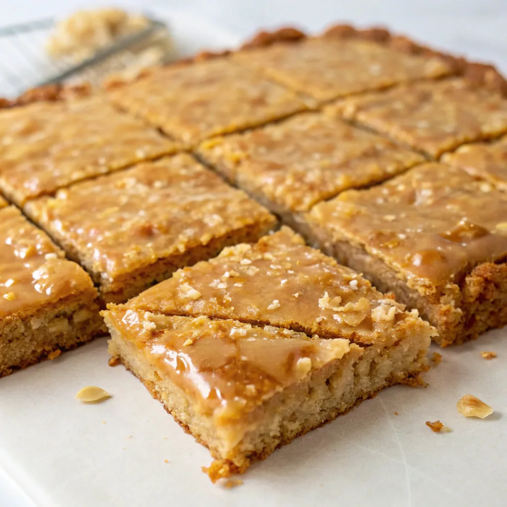 Condensed Milk Anzac Biscuit Slab