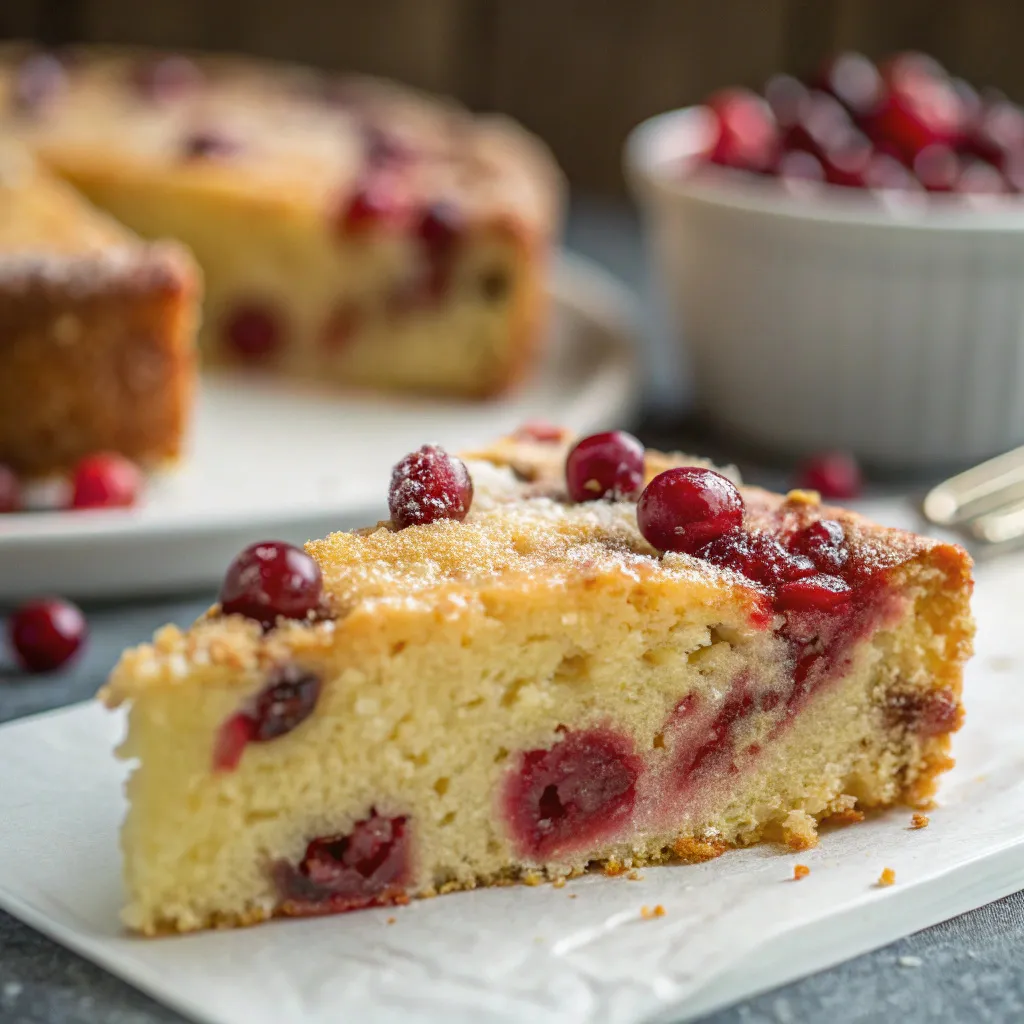 Cranberry Olive Oil Cake
