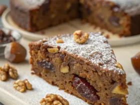 Date and Walnut Cake (No Flour)
