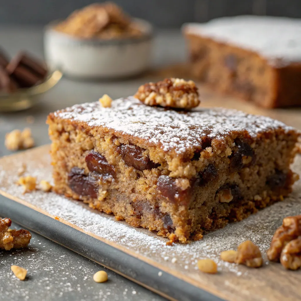 Date and Walnut Cake (No Flour)