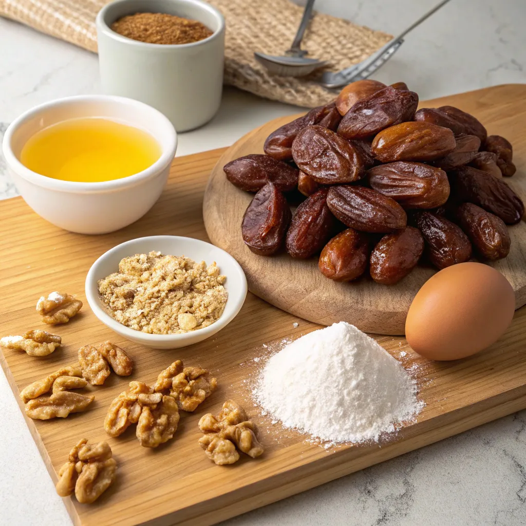 Date and Walnut Cake (No Flour)
