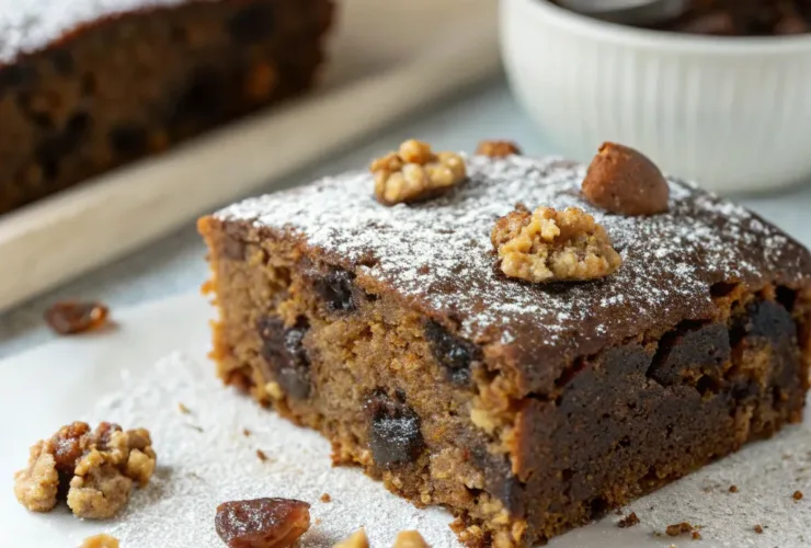 Espresso Date Cake with Walnuts