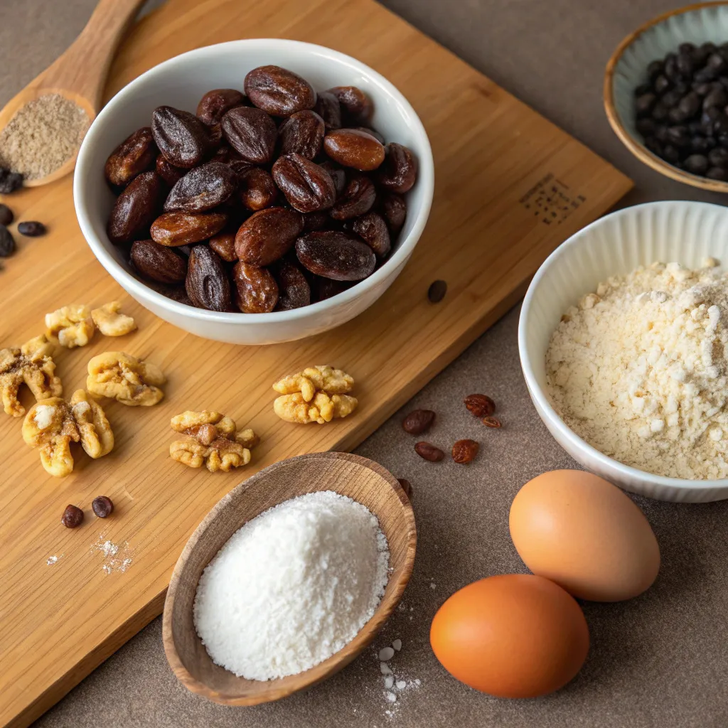 Espresso Date Cake with Walnuts