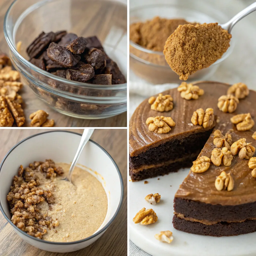 Espresso Date Cake with Walnuts