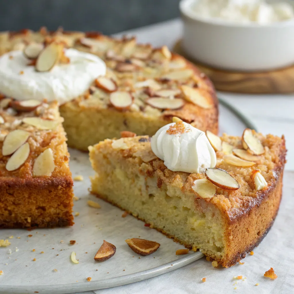Flourless Almond Coconut Cake with Yogurt