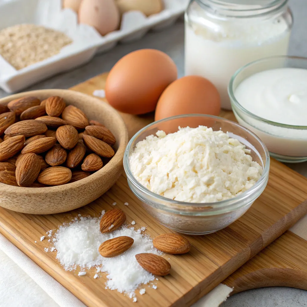 Flourless Almond Coconut Cake with Yogurt
