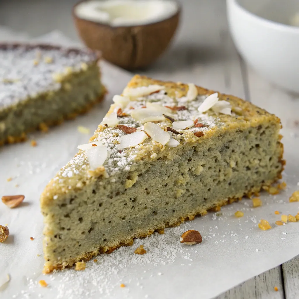 Flourless Chia Coconut Cake